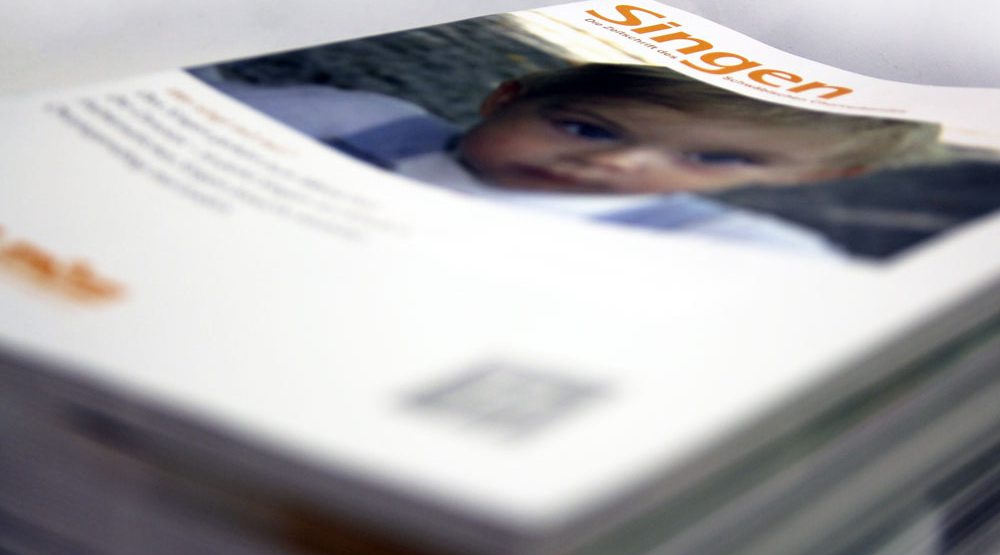 Produktion der Zeitschrift SINGEN