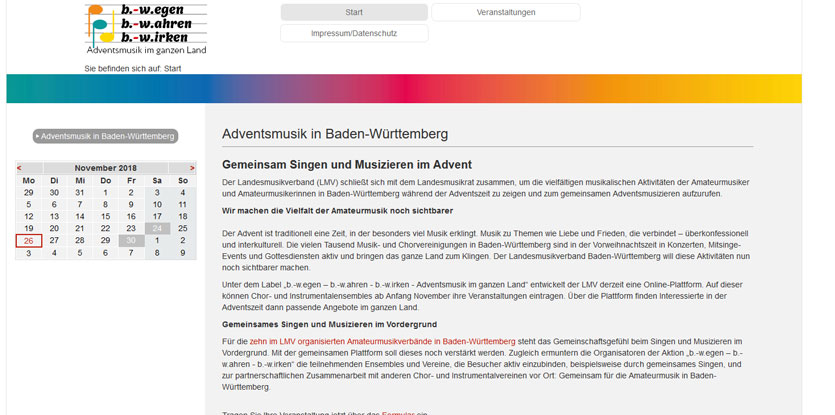 Adventsmusizieren in Baden-Württemberg