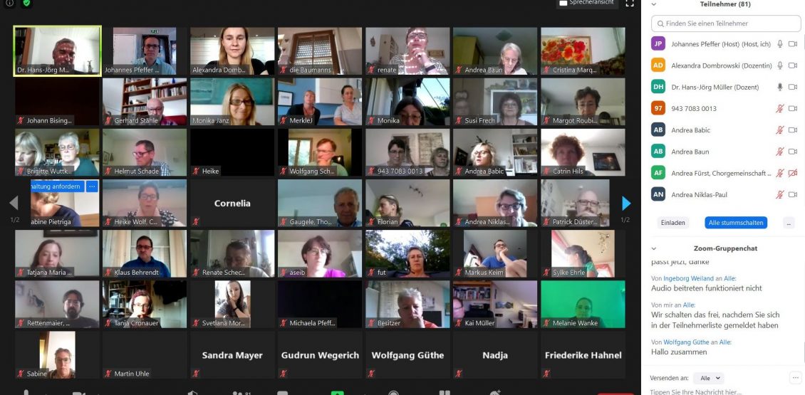 Online-Seminare rund um die Chor- und Vereinsarbeit