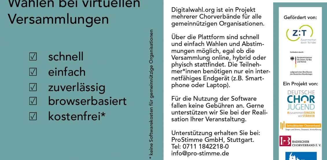 Online-Wahlen mit digitalwahl.org